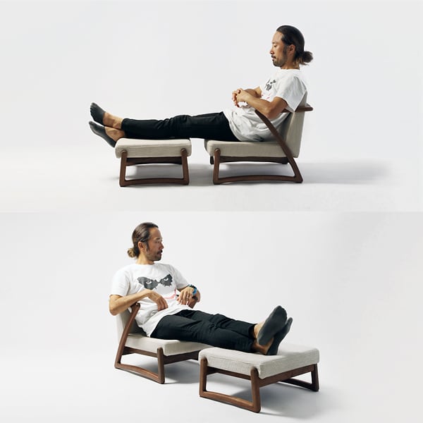 カンナ ローチェア SH240 ウォールナット Cランク［リアルスタイル