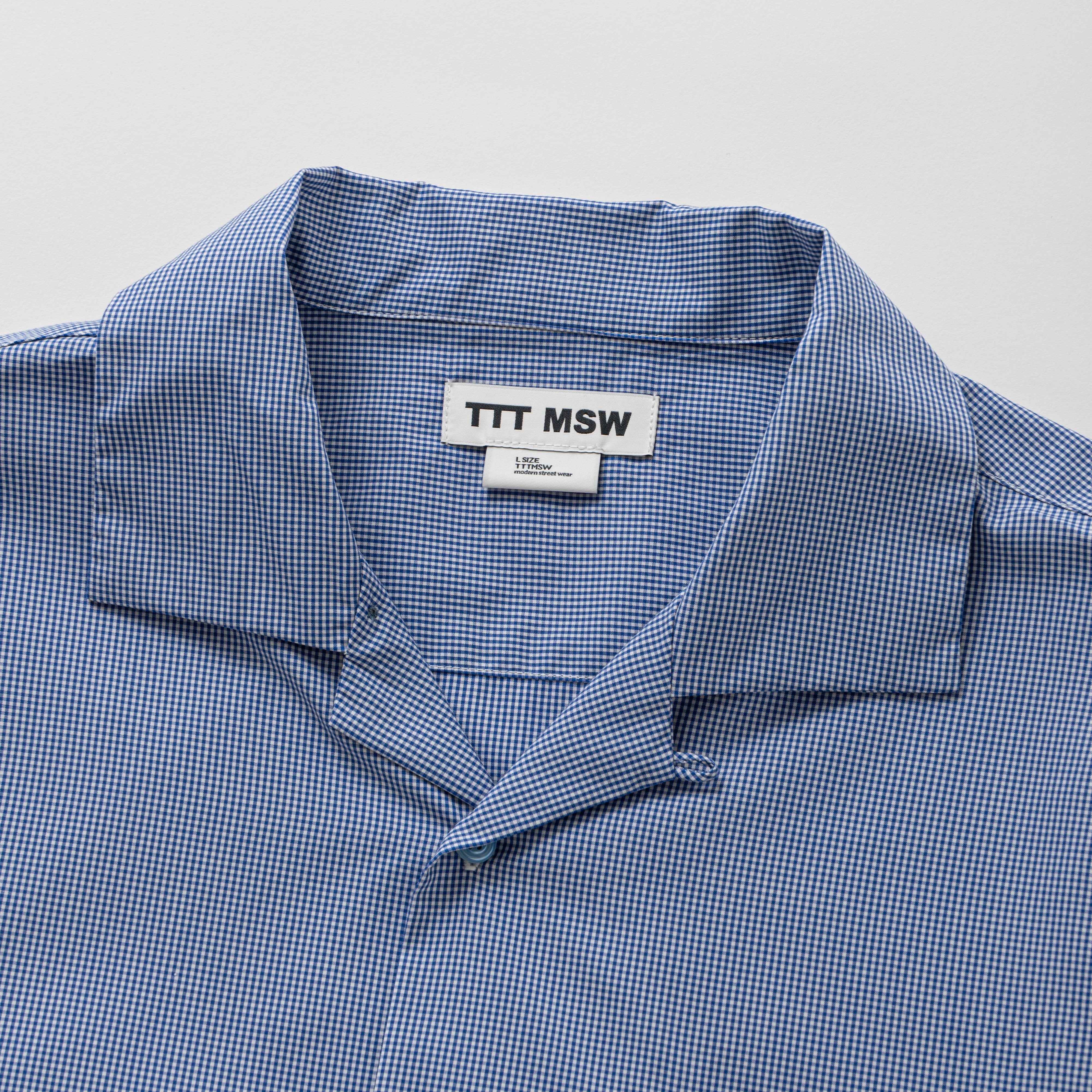 I love my dog half sleeve shirt（GINGHAM CHECK） | TTTMSW