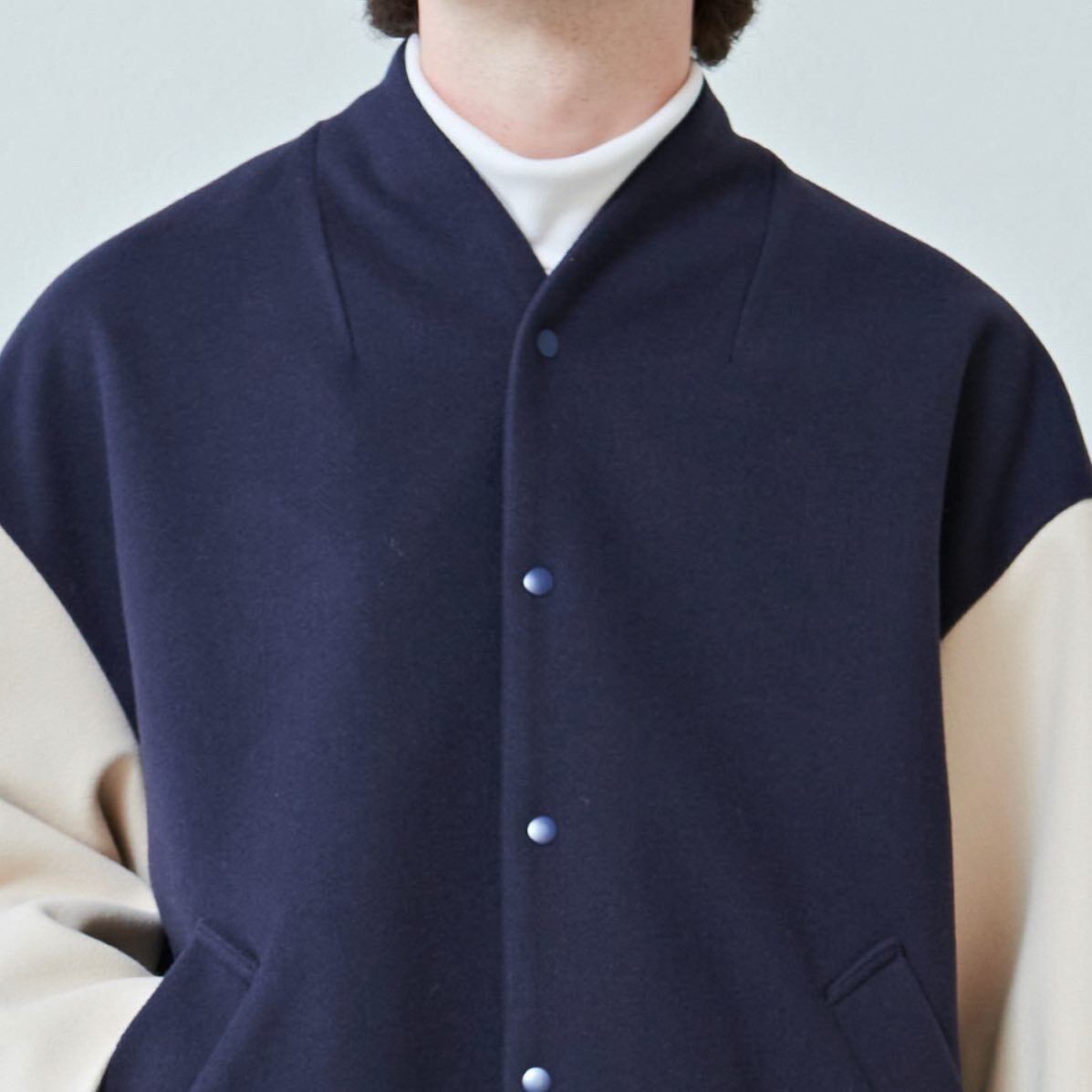 KELEN NO COLLAR EGG JACKET “RIOT” ケレン ノーカラーエッグ
