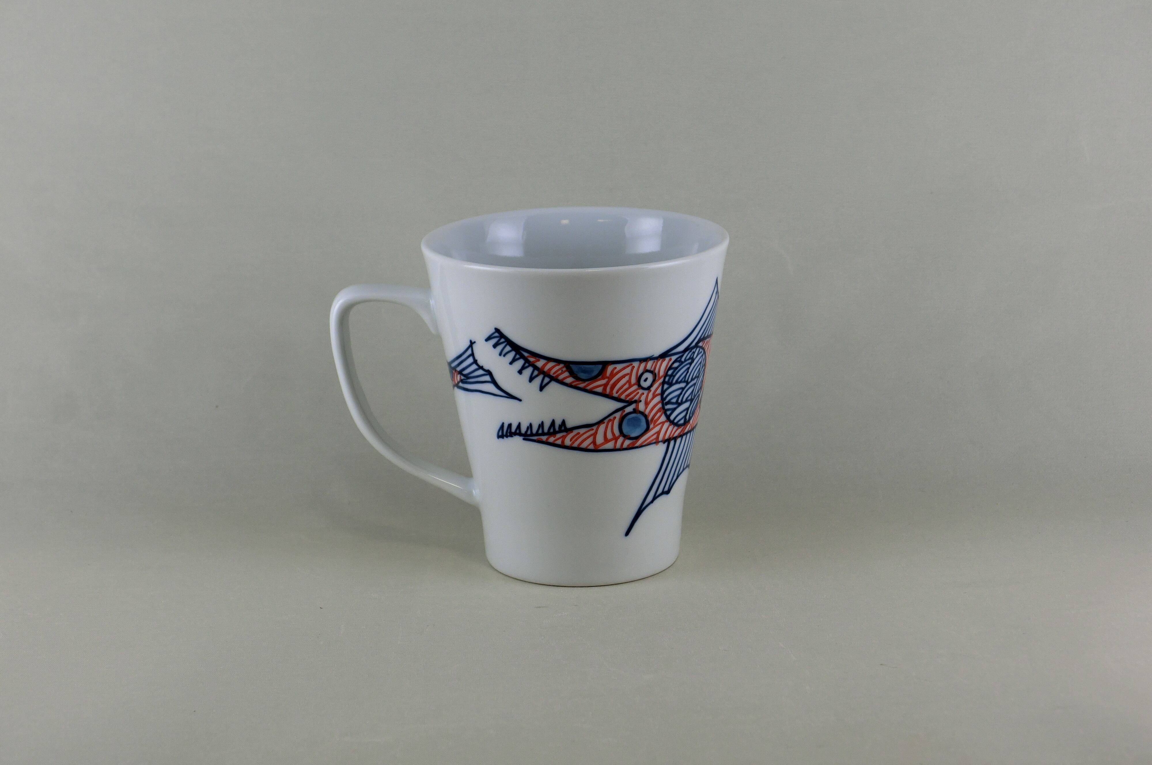 変魚シリーズ　マグカップ（赤）