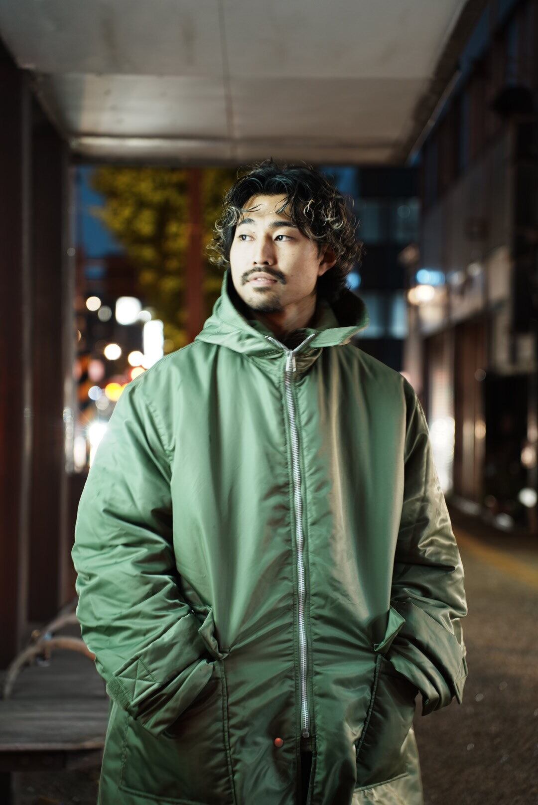 Sand Waterr RESEARCHED PADDED COAT / NYLON SATIN | LIT