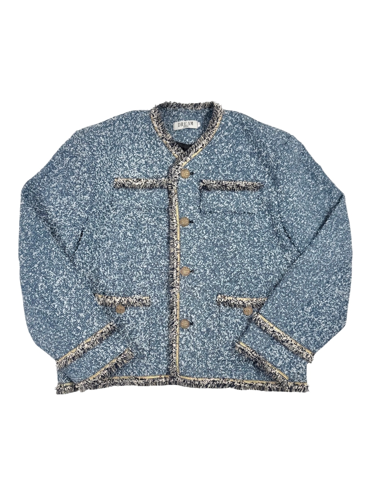 ALUDE SELECT】blue laxury tweed jacket | 【ALUDE】韓国メンズ 
