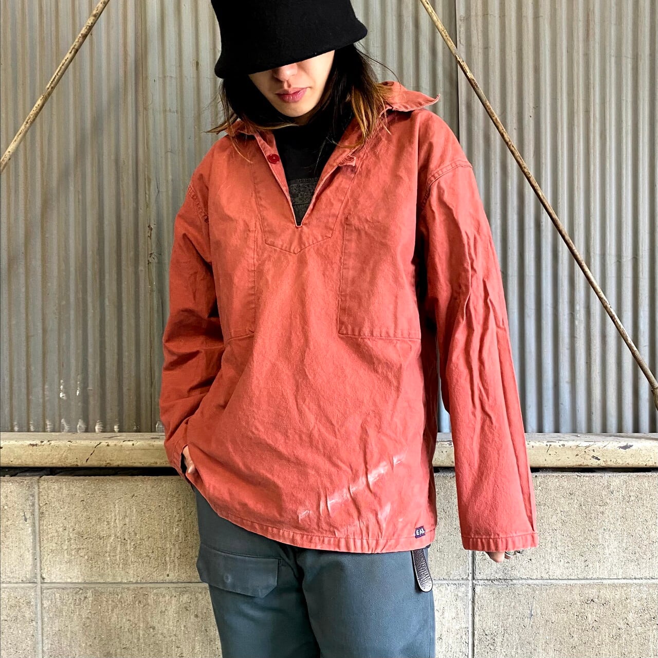 フランス製 LE GLAZIK フィッシャーマンスモック フレンチユーロワーク 