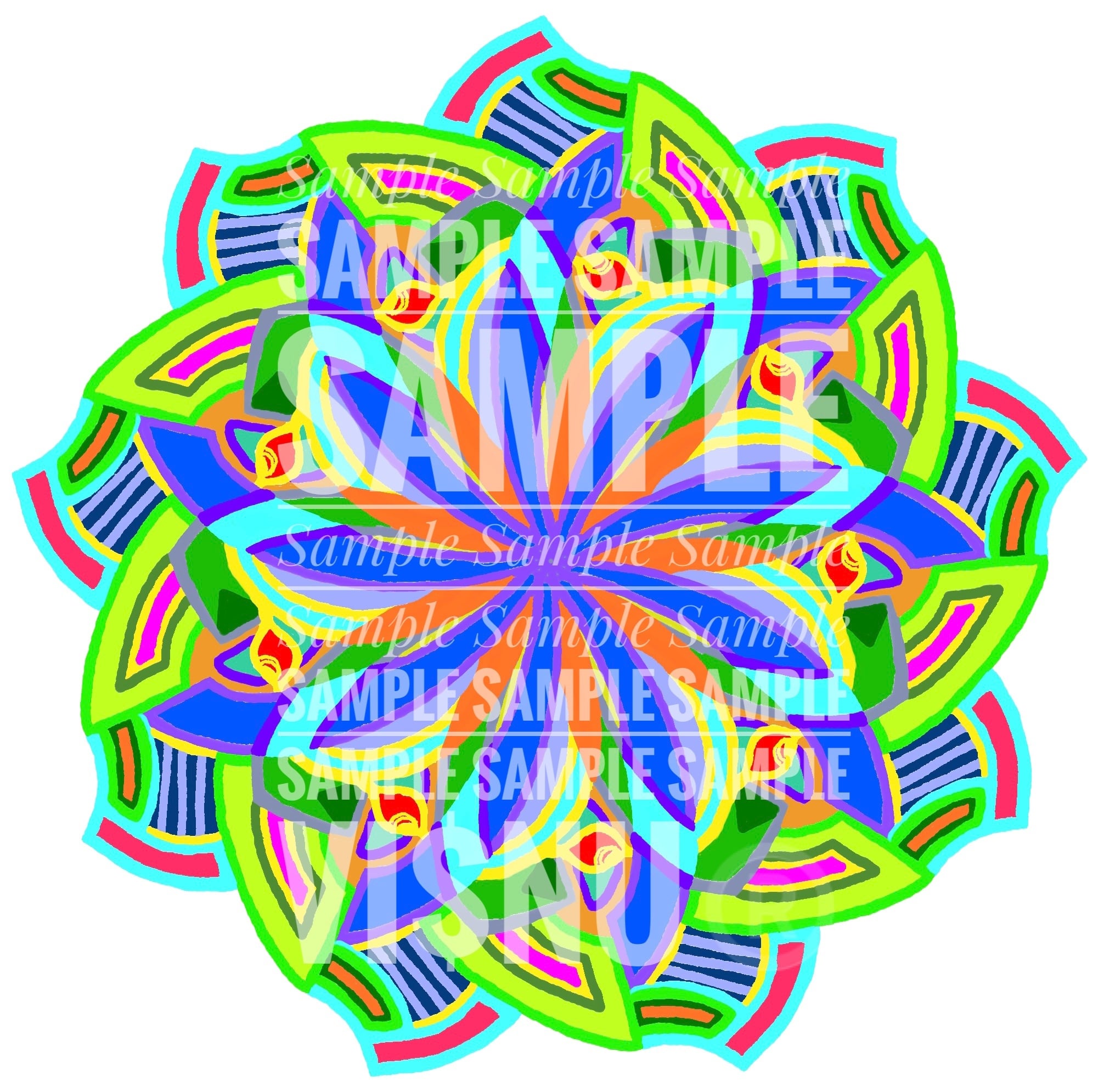 マンダラ／曼荼羅 018（L版写真プリント・光沢） | マンダラアート画廊