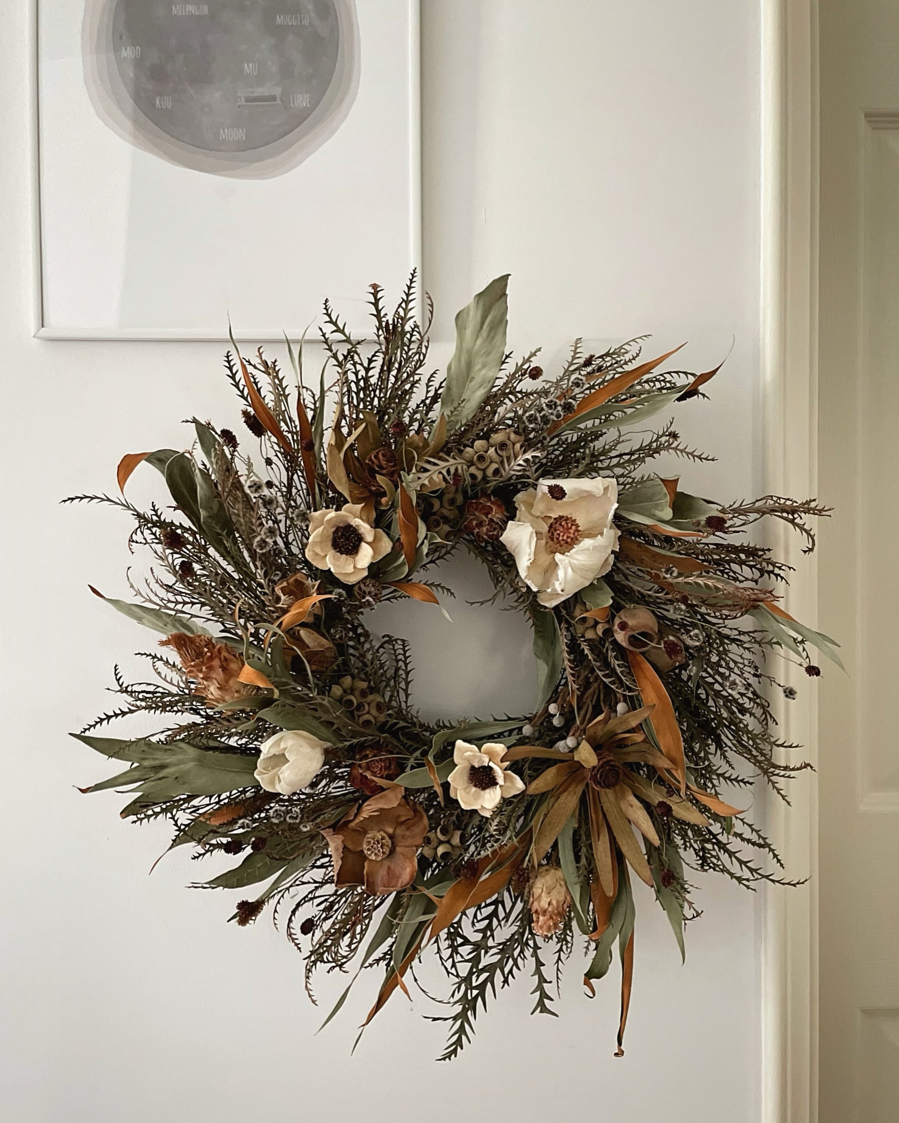 autumn wreath ワイルドフラワー リース ドライフラワー 秋色