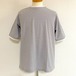 Ripple JQ Role Neck T-shirts　Light Gray Moku