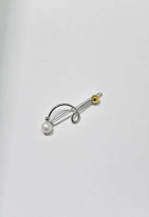 Scribble Pin　Silver