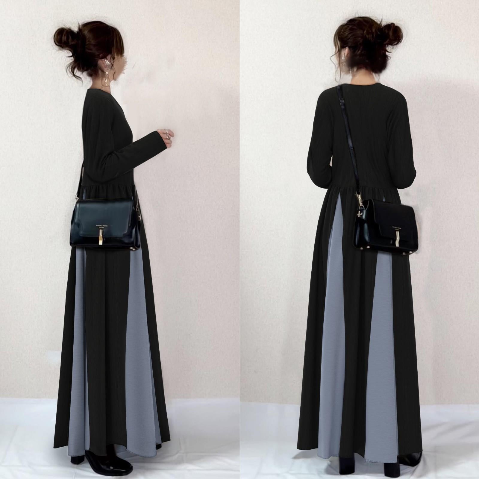 初回送料無料 秋冬の新作日系長袖スレンダーワンピース レーディスファションワンピース