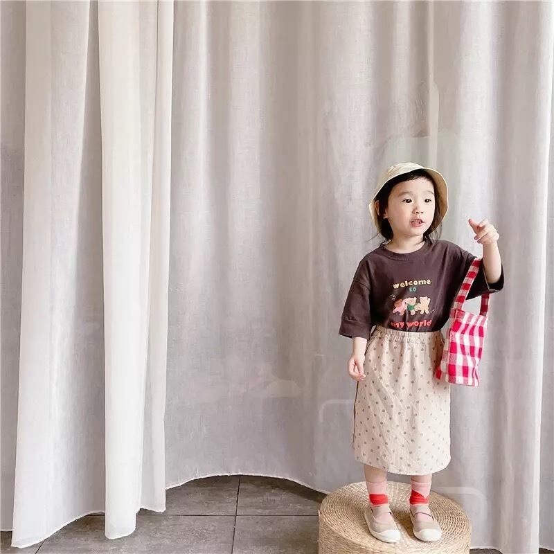 【即納】サイドスリットの水玉スカパン|海外子供服|韓国子供服