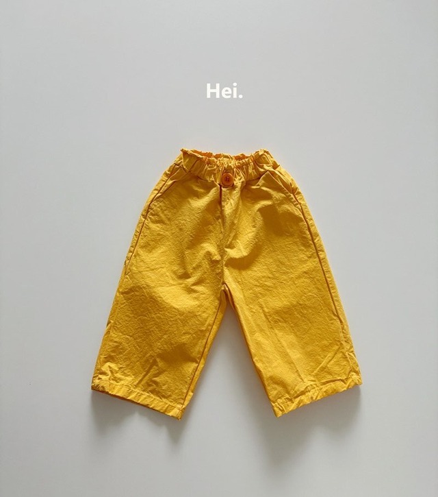 即納◆102-110サイズ-イエロー シャカシャカパンツ-Hei.