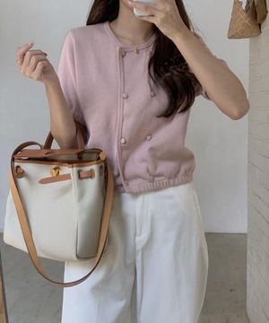 《即納商品》paul mini cardigan (ivory / yellow / pink / black)