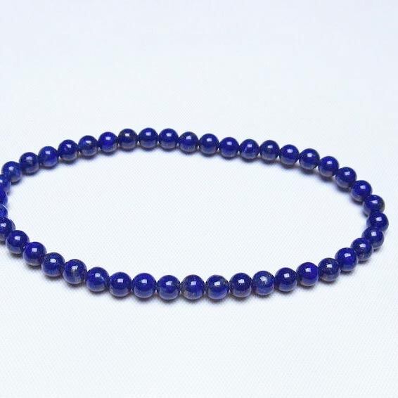 ラピスラズリ ブレスレット 4mm 一点物 メール便可 [M便 1/10] 111-48464