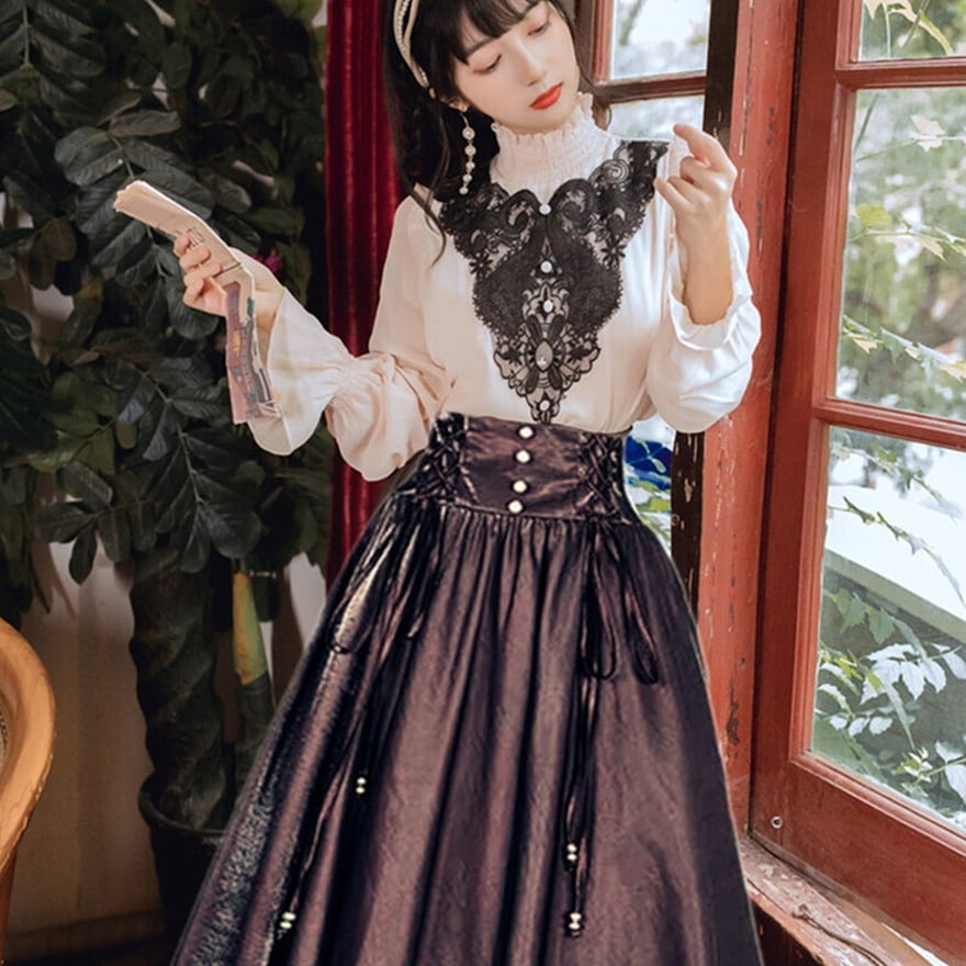 ゴスロリ通販 With U クラロリ ブラウス スカート セット割り ハイ