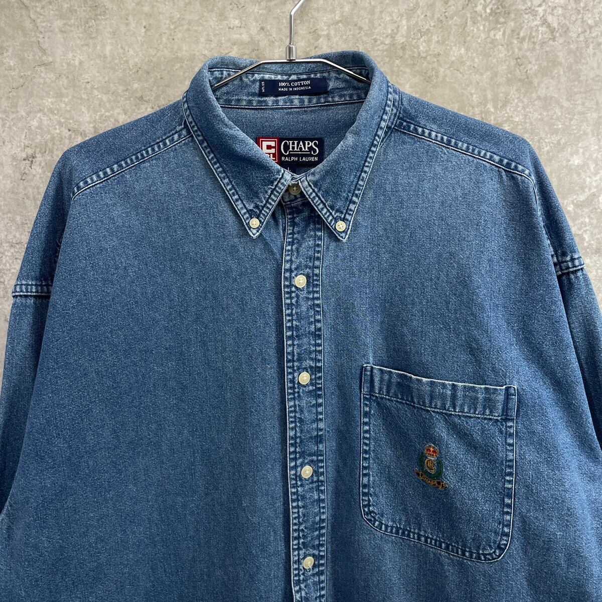 90年代 CHAPS Ralph Lauren チャップス ラルフローレン 長袖 デニム