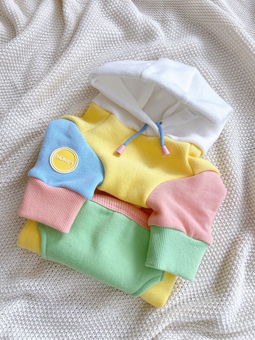 【１～２営業日発送】パステルカラーのカラフルトレーナー　－　(YELLOW)