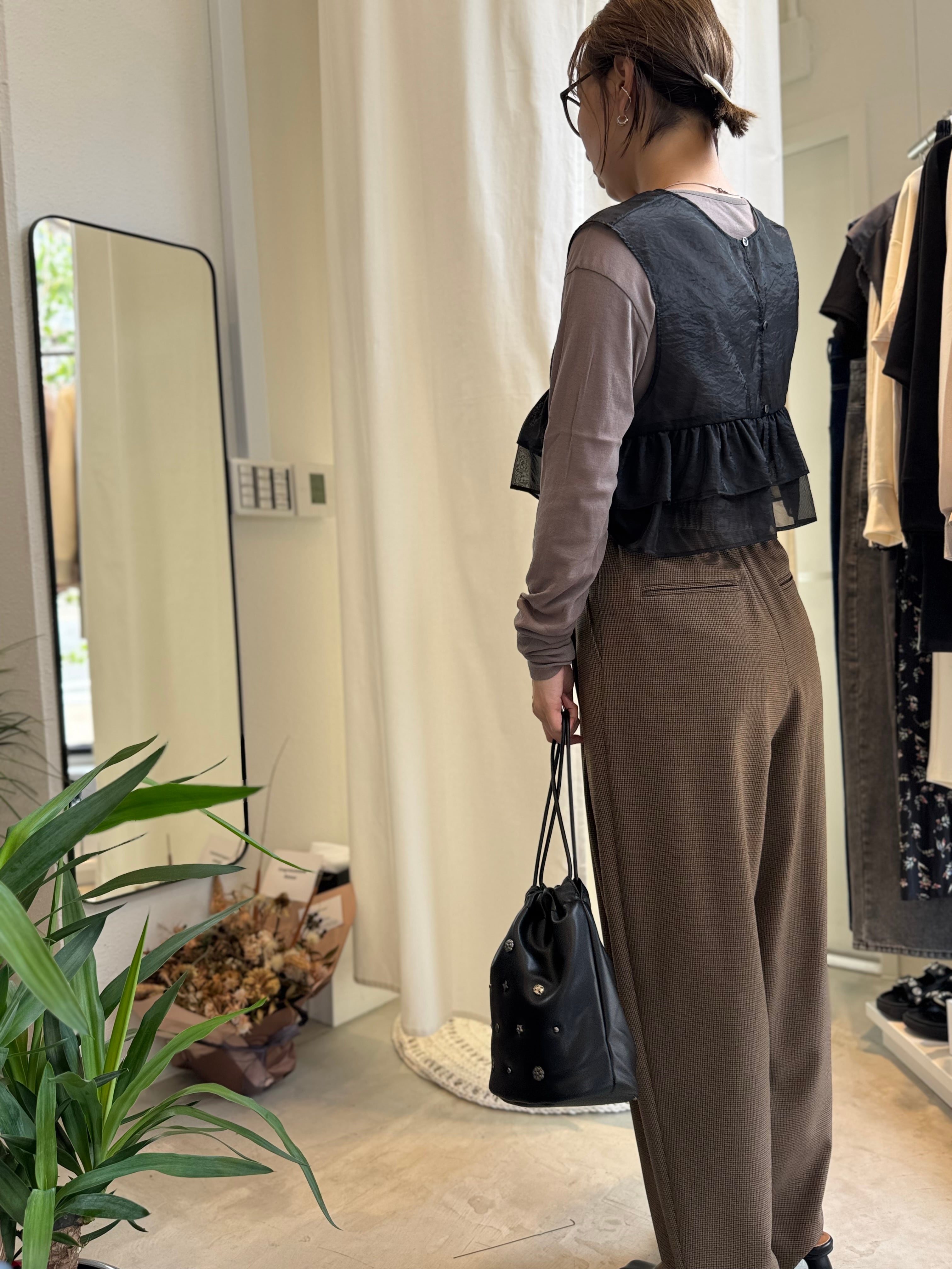 【cafune】前後2wayフリルビスチェ　525914