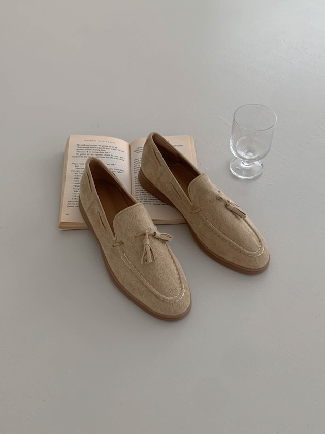 cappuccino suede loafer / 3color
