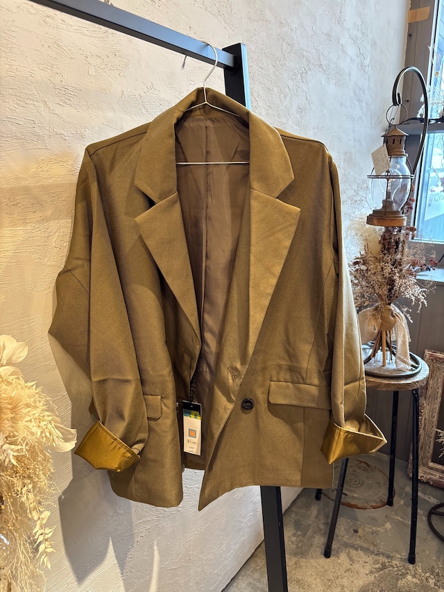 Heather Polyester Turn-Up Sleeve Jacket ※店頭在庫あり(売り切れでもお問い合わせください)