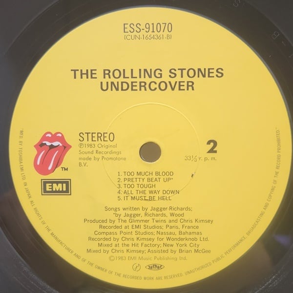 The Rolling Stones / Undercover [ESS-91070] - 画像4