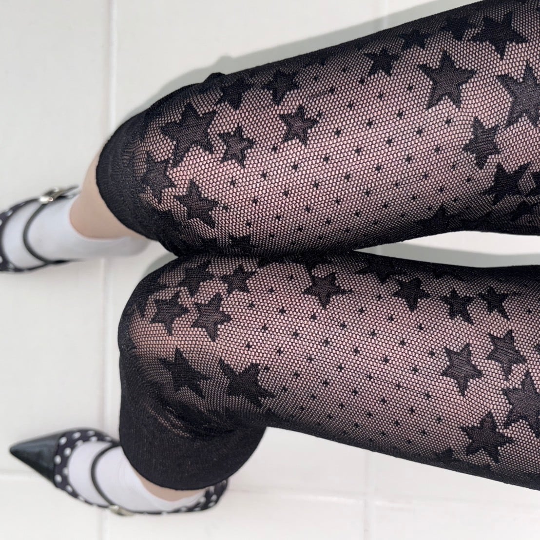 星柄シアーレギンス_LN03902