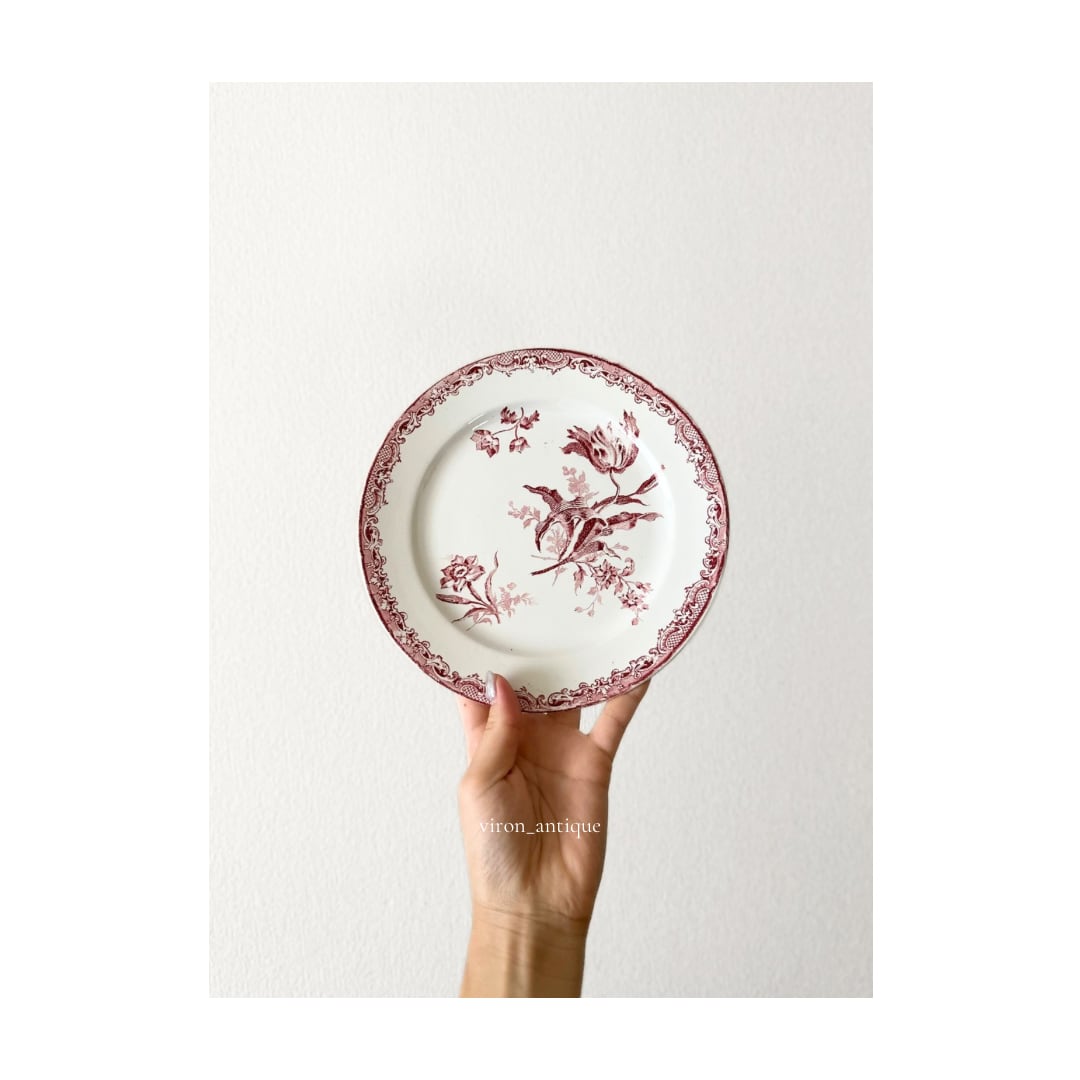 Sarreguemines サルグミンヌ / “Fontanges” デザートプレート c