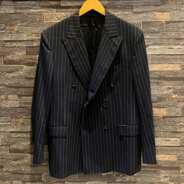 BROOKS BROTHERS DOUBLE STRIPE TAILORED JACKET NAVY