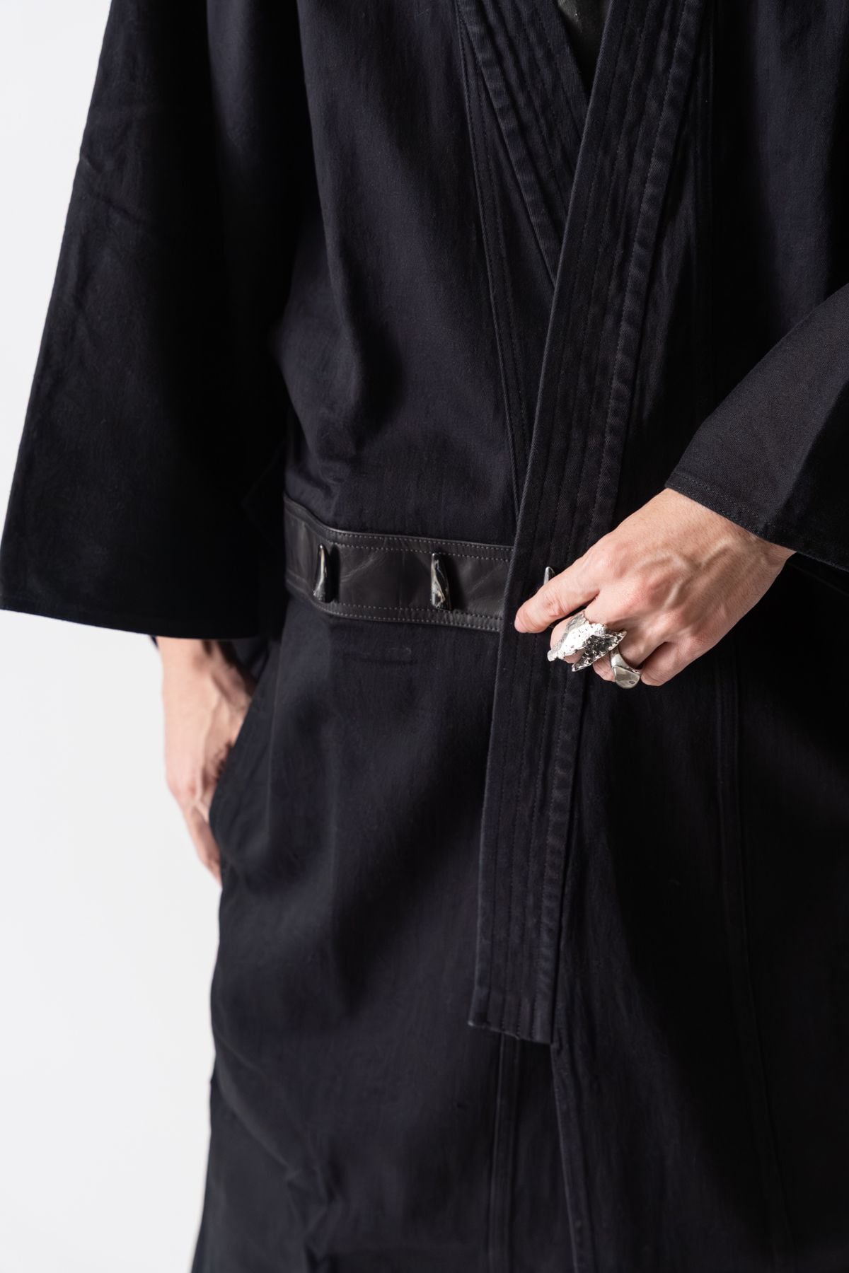 数量限定｜新作】BLACK DENIM HAORI COAT ― 岡山ブラックデニム