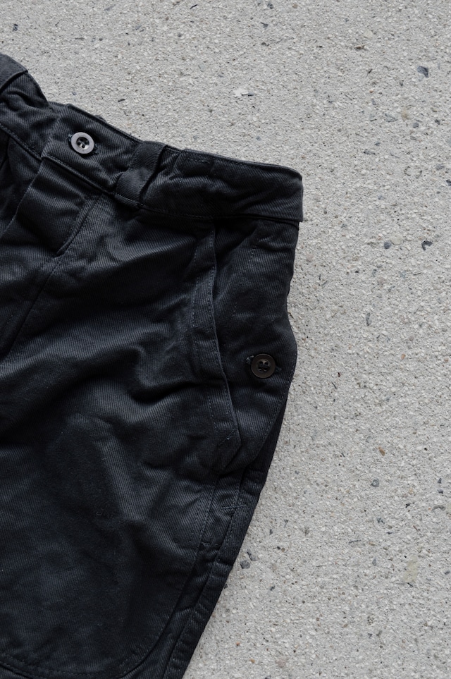 Swiss Army 80s Baker Denim Trousers Dyed Black スイス軍 デニムトラウザー 黒染め ベイカーパンツ 後期