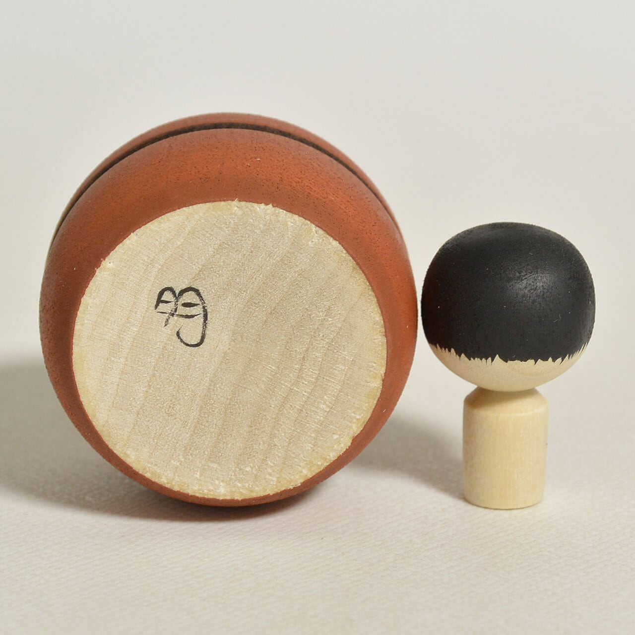マカロンちゃんこけし 約1.5寸 約4.5cm 鈴木明 工人（作並系）#2414