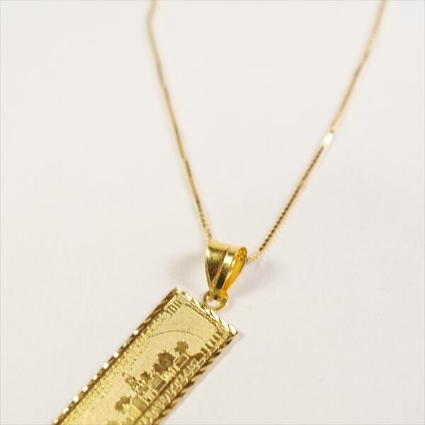 Supreme 17AW 100Dollar Bill Gold Pendant