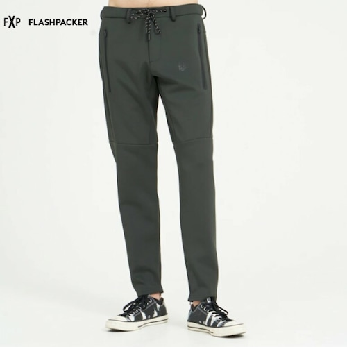 フラッシュパッカー ナイロン ジャージ スキニーパンツ FLASH PACKER XNJP-SIM SKINNY CHARCOAL