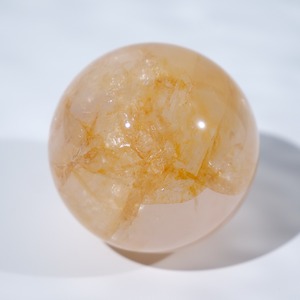 ゴールデンヒーラー イエローヘマタイト ローズクォーツ / スフィア【φ4.6cm】