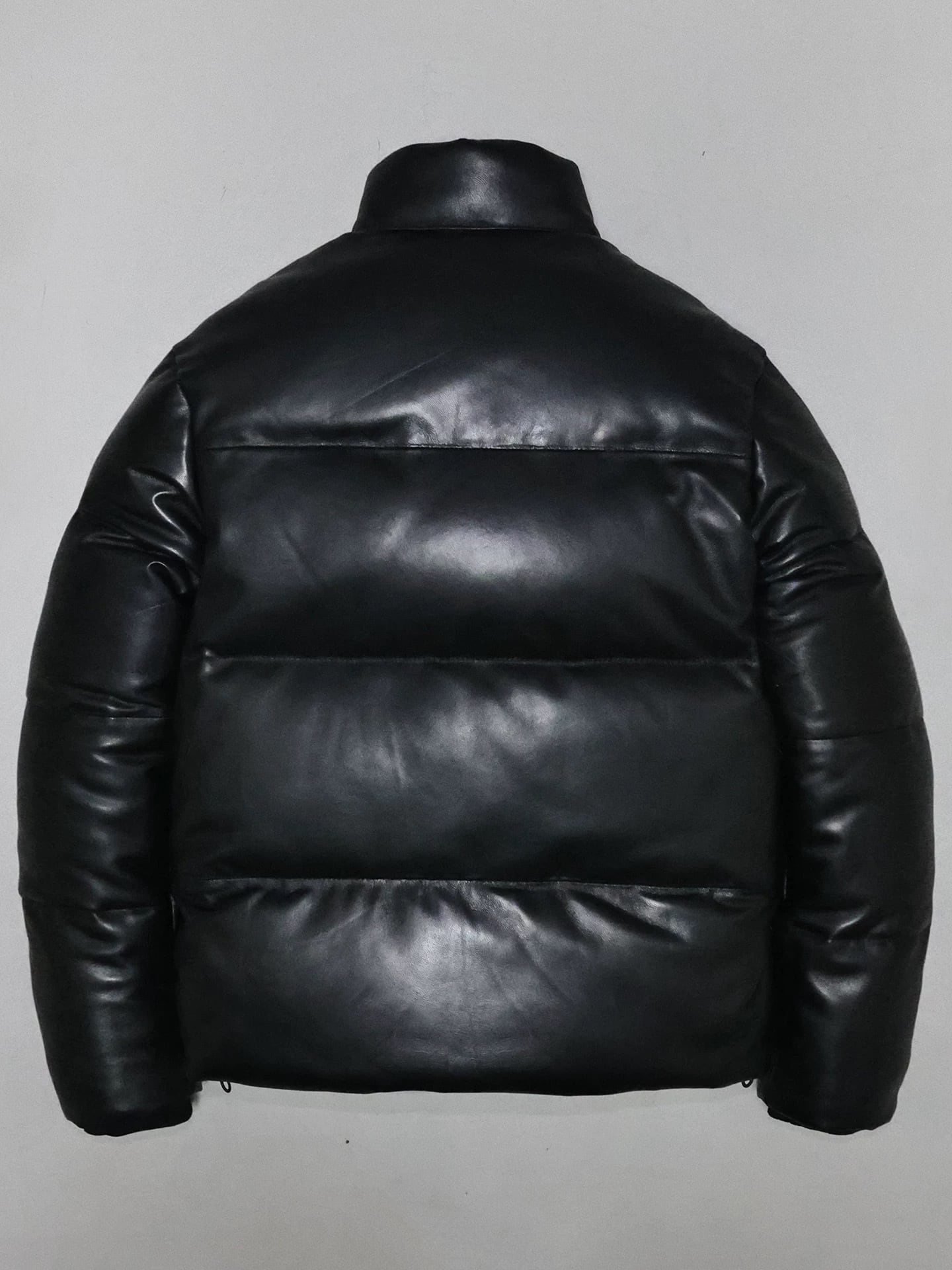 スタンドカラーレザーダウンジャケット | Wide Range