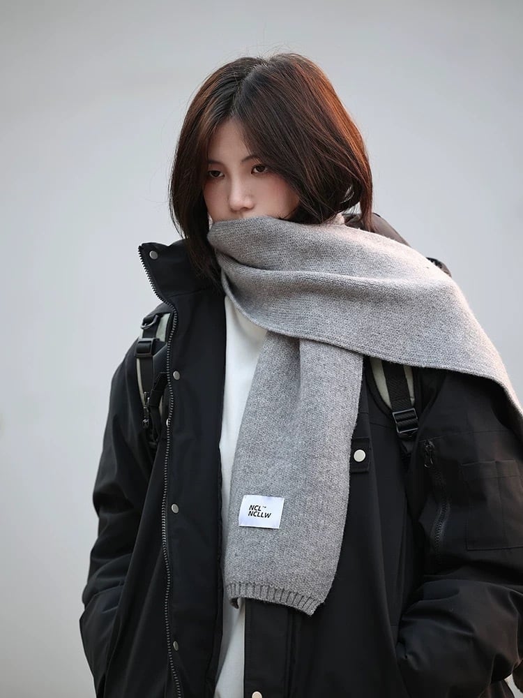 NCLLW ウールニットマフラー / NCLLW Wool Knit Scarf | Pay ID