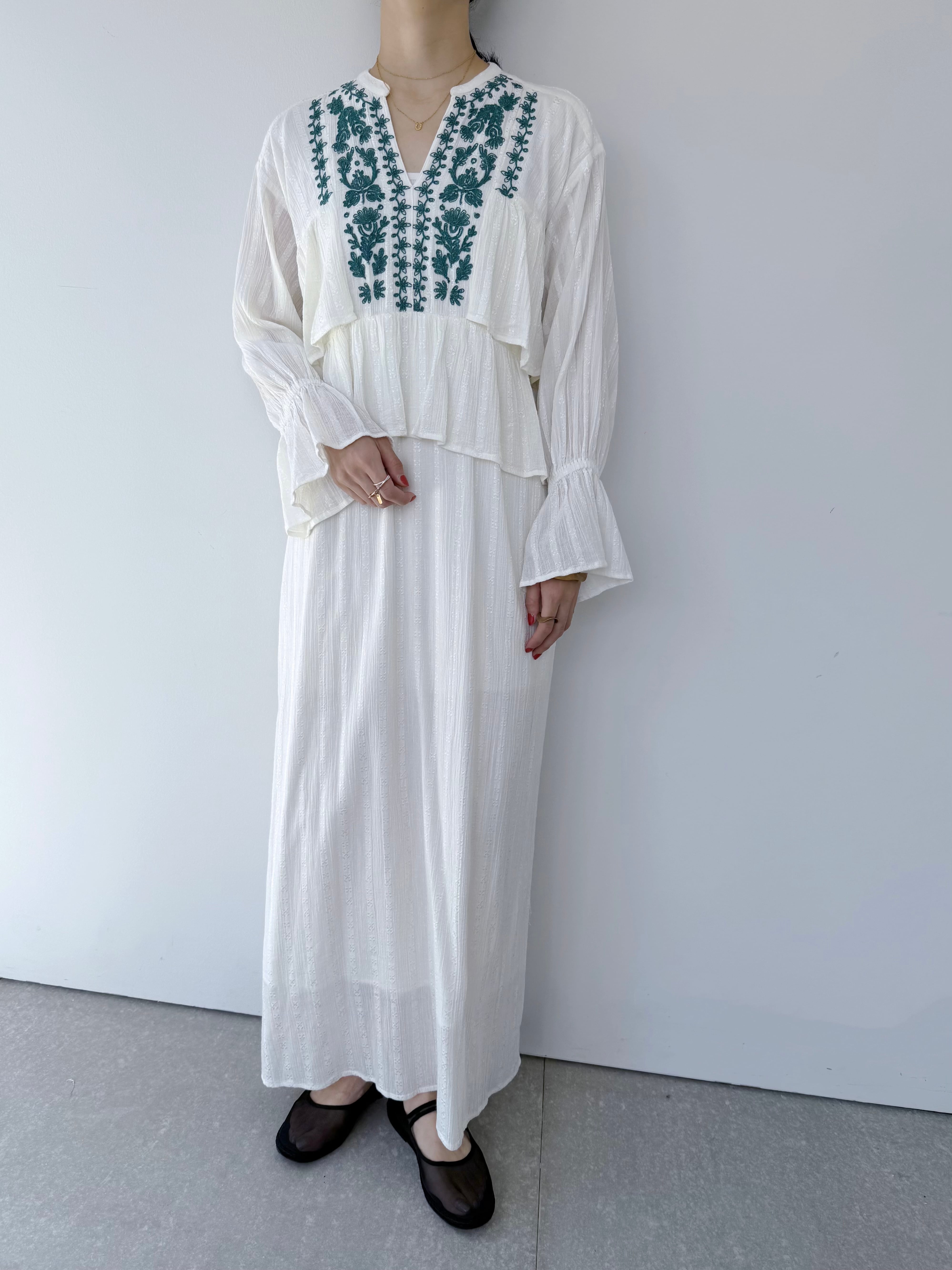 送料関税込☆【Sea NEW YORK】Embroidered Cotton-Poplin Dress Dress | KOKO