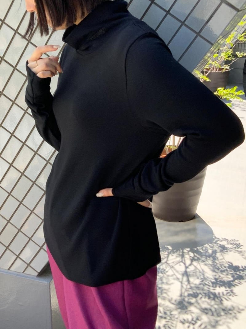 【10月中旬頃入荷次第お届けのご予約】579. Anna Kerry / アンナケリー WARM LONG TEE "nuage" ウォーム長袖T(85264912)
