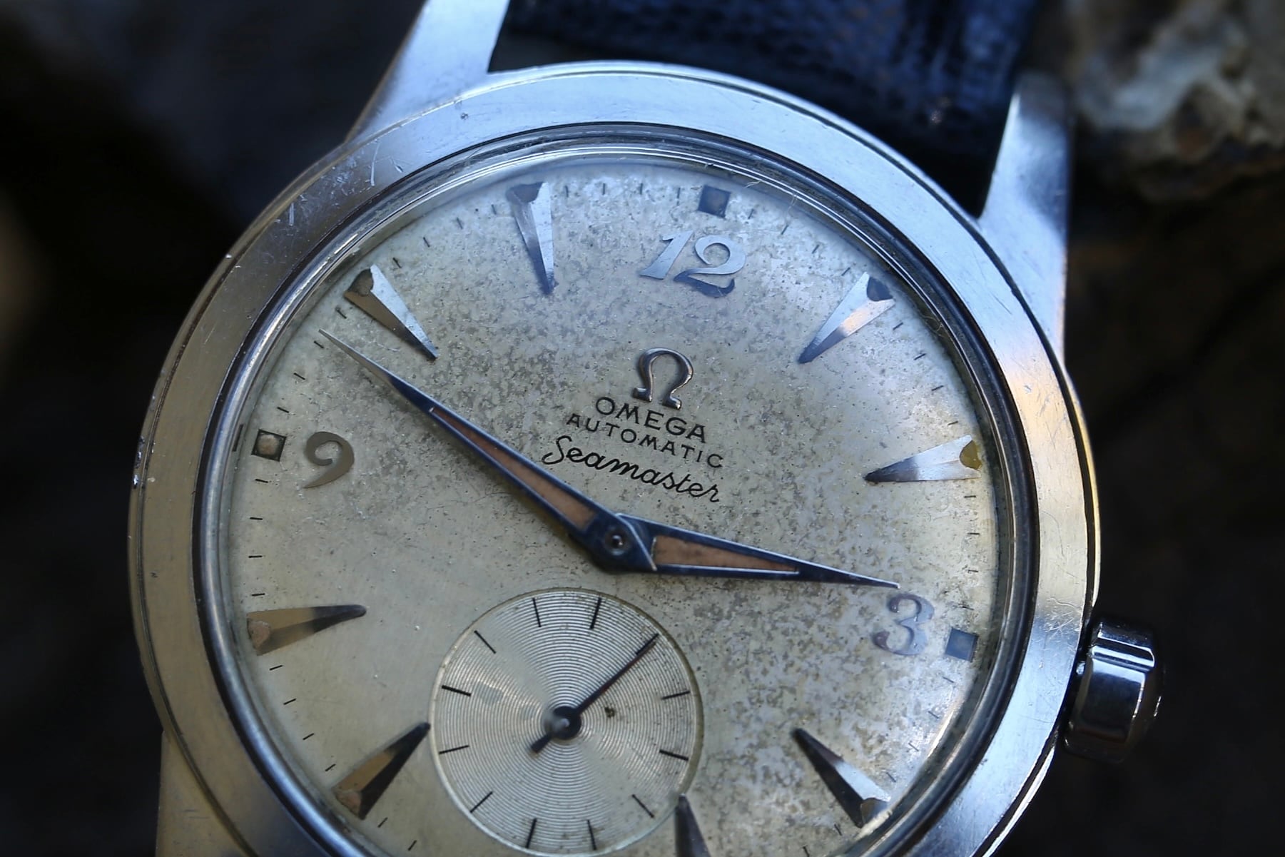 【OMEGA】 1950年製 オメガ シーマスター ファーストモデル エイジングダイヤル スモールセコンド 飛びアラビア OH済み / Vintagewatch / Seamaster / 1ST / Cal.342