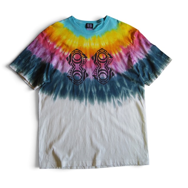 "88 LOGO" TIE DYE ORGANIC COTTON T-SHIRT / タイダイ オーガニックコットン Tシャツ -XL- 【送料無料】