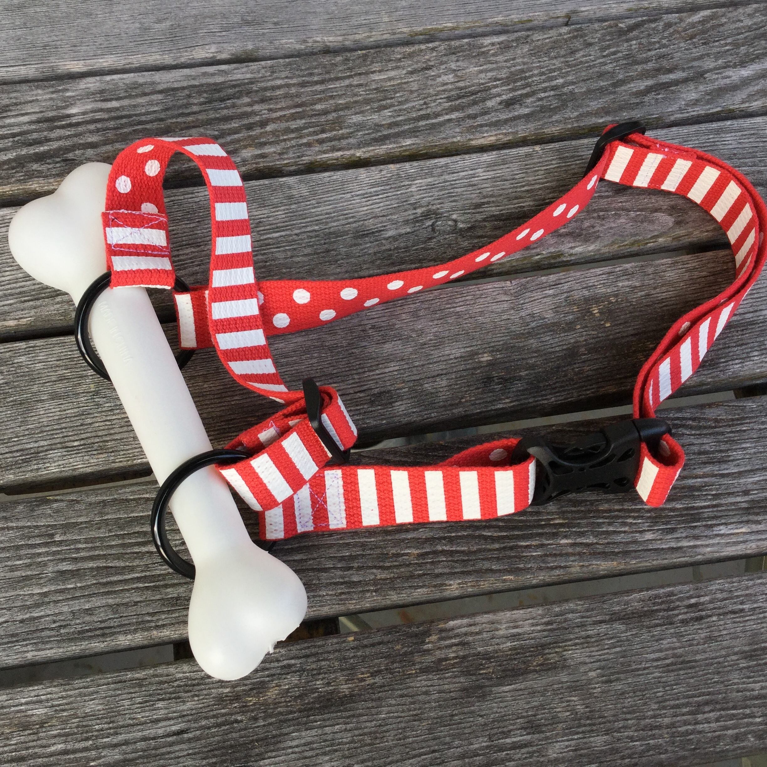 むぐむぐマズルハーネス レッドストライプ