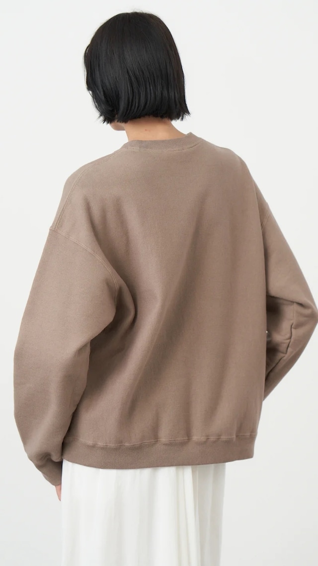 ATON -NATURAL DYED URAKE | OVERSIZED PULLOVER -: MINT, : BEIGE, 再入荷