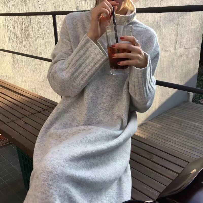 タートルネックニットワンピース　AJ1079ー2005