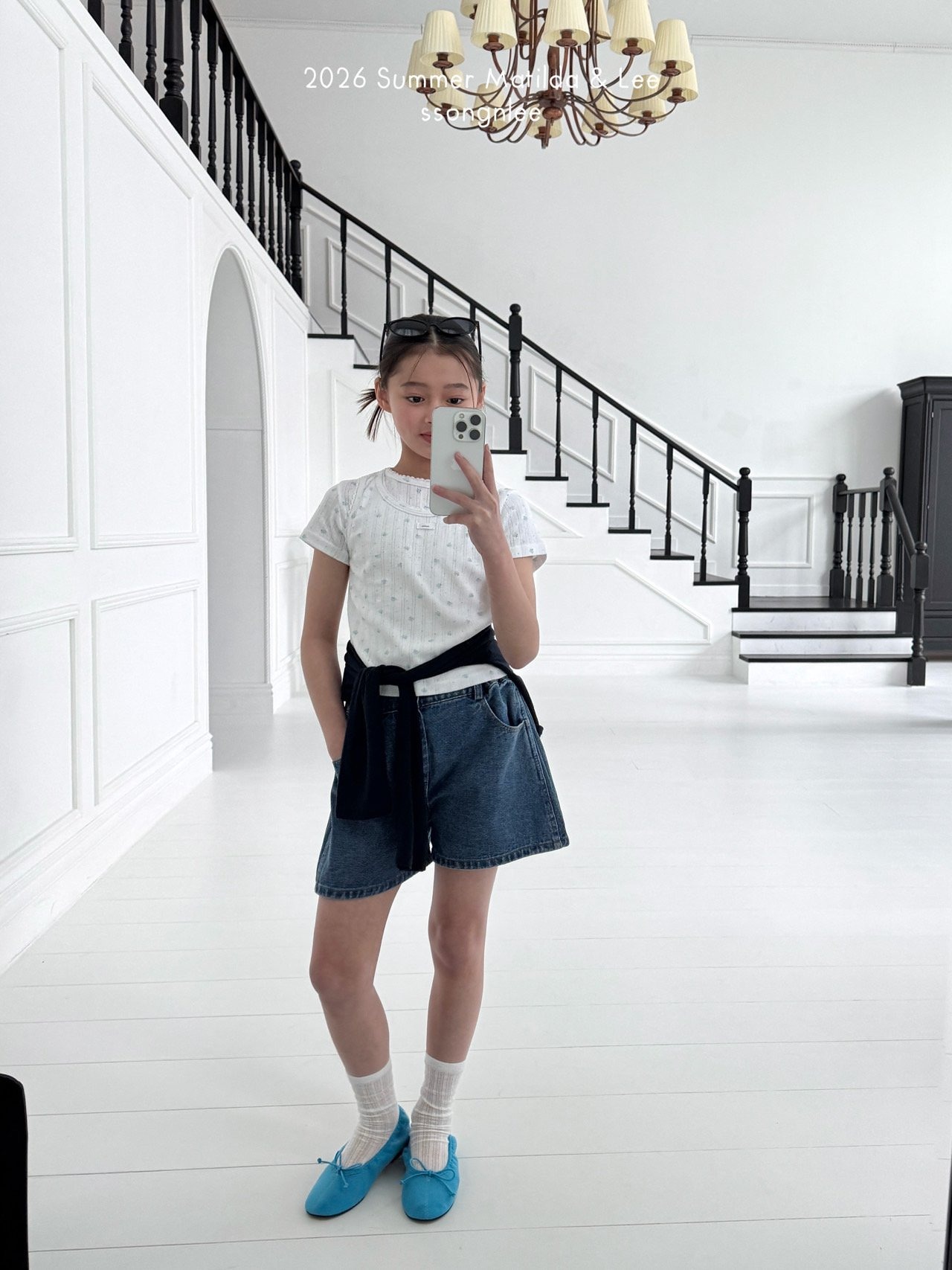 [Matilda&Lee] Pleated Denim Shorts / [마틸다앤리] 주름데님반바지
