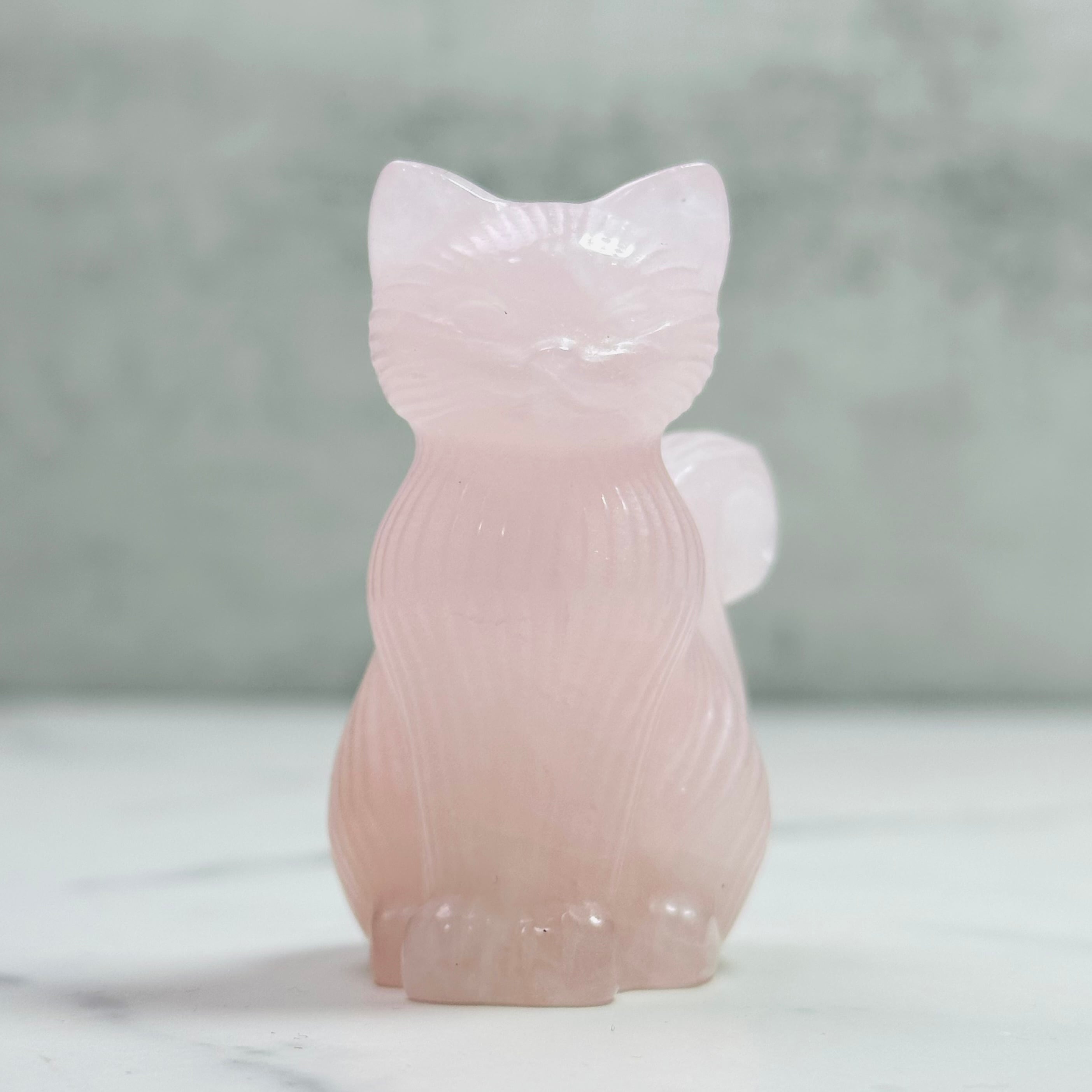 2026干支】幸運を呼ぶ天然石｜ローズクォーツ 馬のオブジェ（ランダム