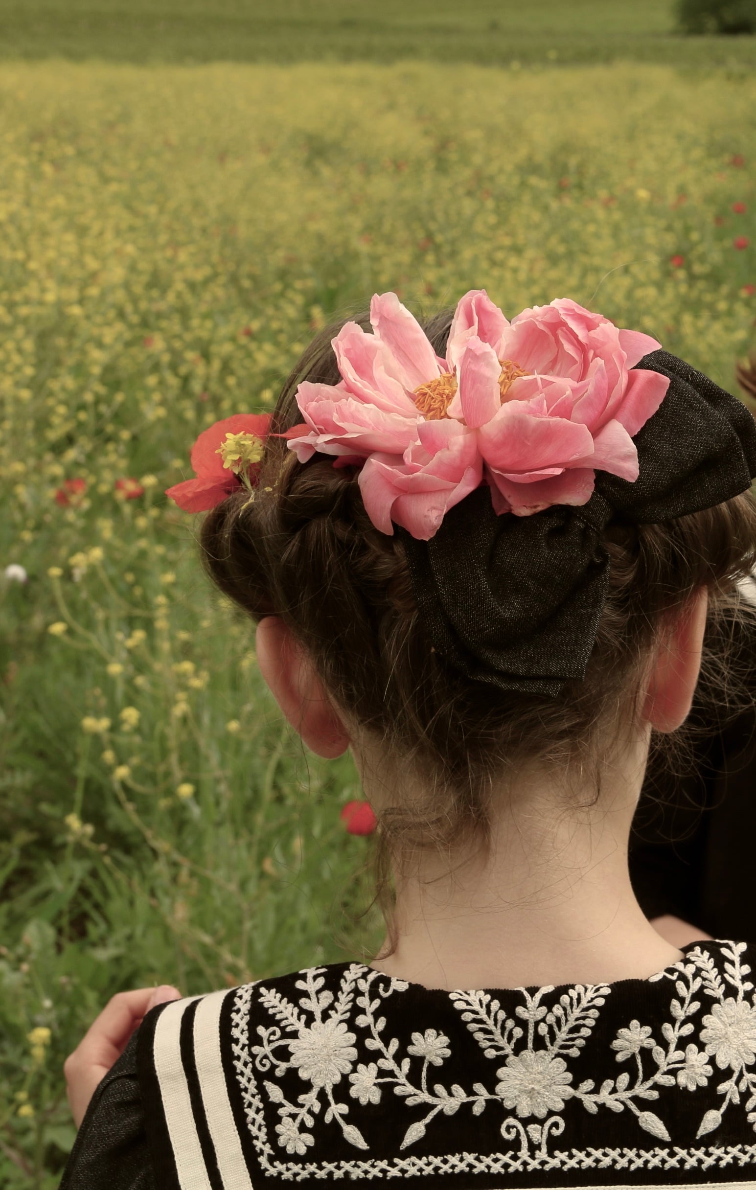 BONJOUR DIARY Sailor blouse black baby cord 8-12y *10/3(金