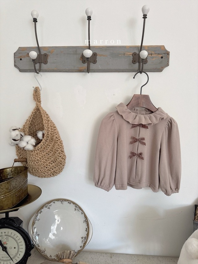 【即納】<marron>  Ribbon frill T