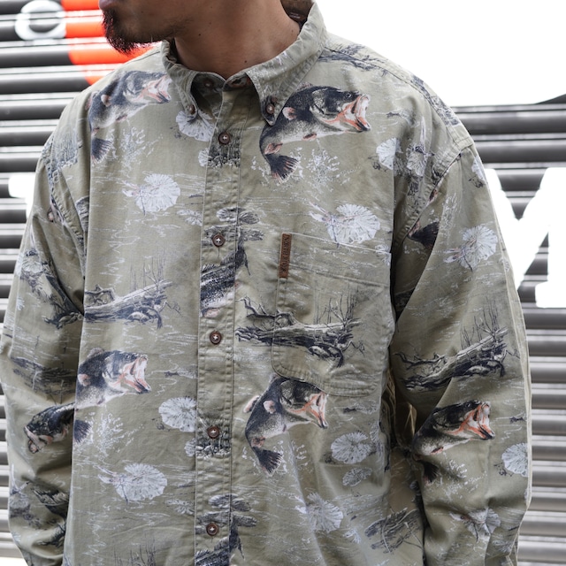 USED / LS Shirts / Black Bass / Khaki