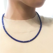 在庫限り！ 煌めくラピスラズリネックレス ne1092