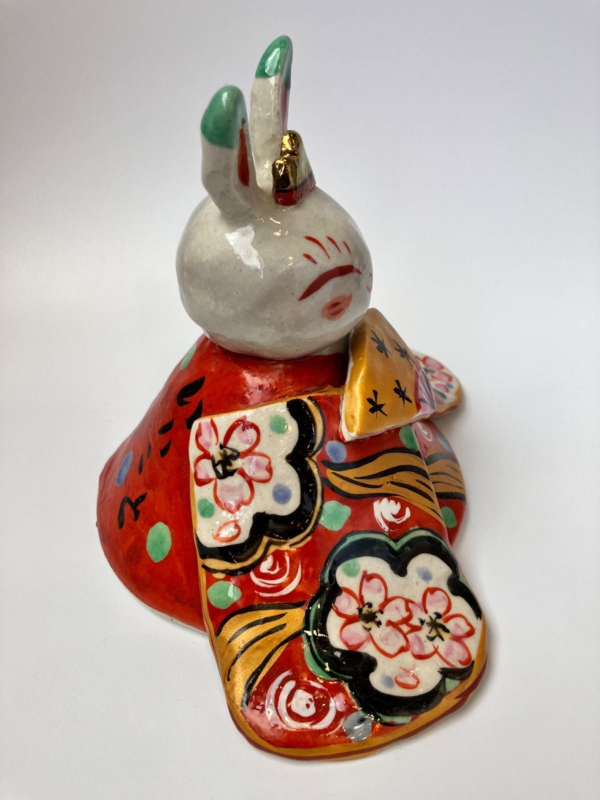 夕立窯　散歩うさぎ 夕立窯 お散歩うさぎ あれにもこれにも鉢（黒） - 土岐陶器本店