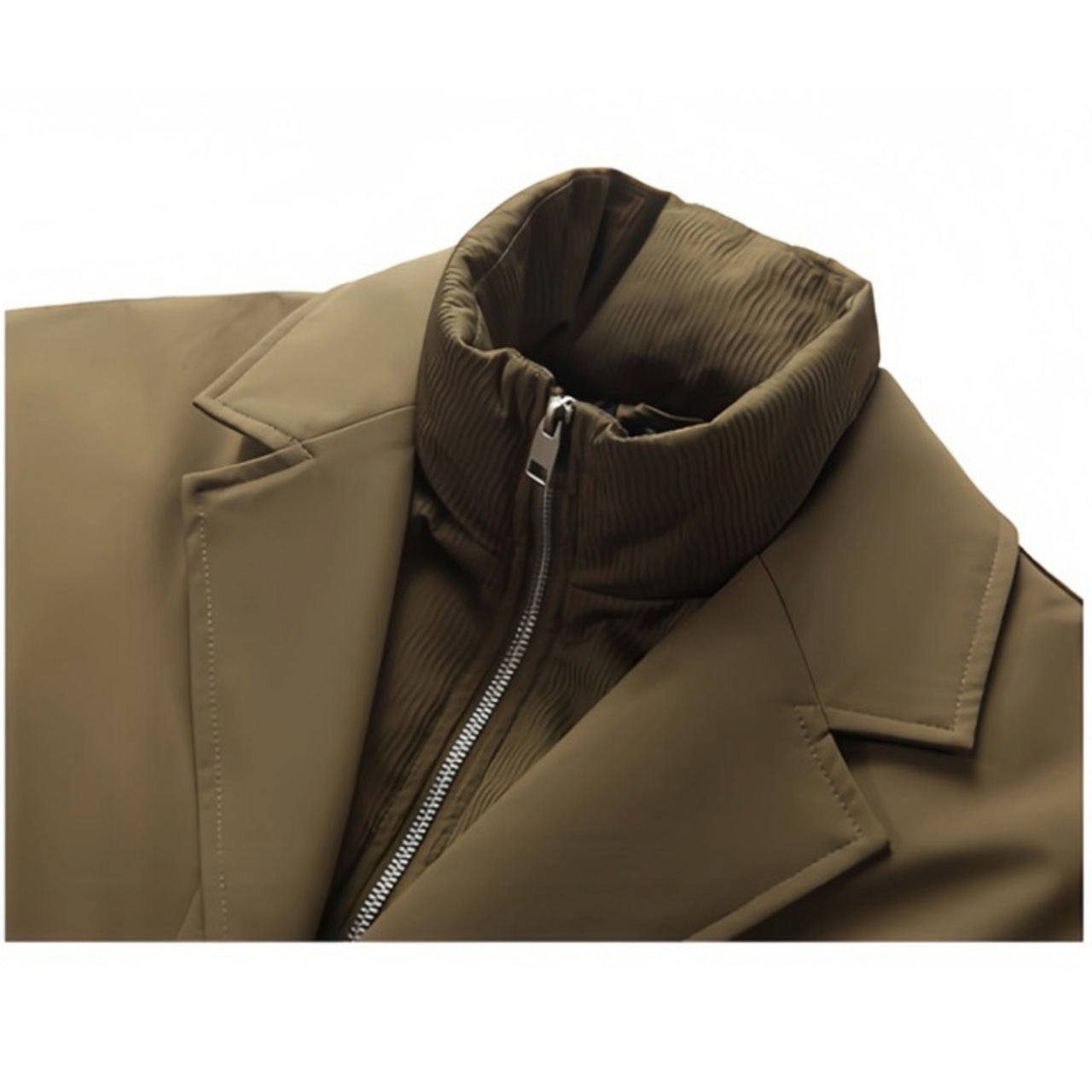 Layered Collar Long Coat / M–3XL　TB2641・画像5