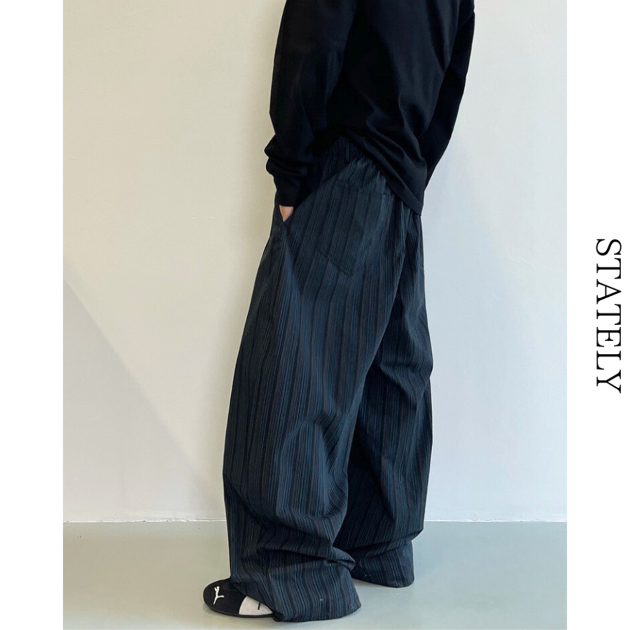 Flow Stripe ワイドPants_B31・画像10